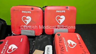 Job Lot of Various Defibrillator Cases Including Lifepak and Philips - 3