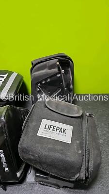 Job Lot of 4 x Defibrillator Cases Including Zoll and Lifepak - 4