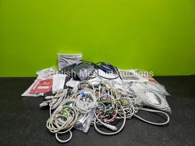 Job Lot Various Monitoring Cable and BP Cuffs