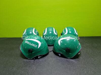 5 x Ambulance Safety Helmets