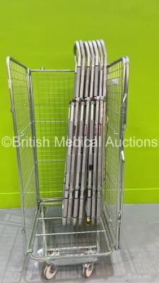 7 x Aluminium Scoop Stretchers (Cage Not Included)