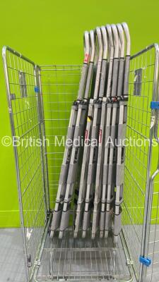 8 x Aluminium Scoop Stretchers (Cage Not Included)