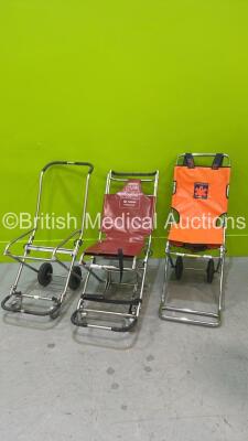 1 x Spencer Evacuation Chair and 2 x Ferno Evacuation Chairs (Both Spares and Repairs - 1 x Frame Only)