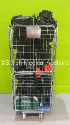 Cage of Ambulance First Response Bags and Frac Immobilisers (Cage Not Included)