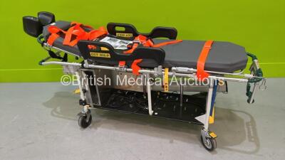 Ferno CCT Six-P Critical Care Trolley with Mattress, Harness, LSU Docking Station and Straps *S/N CCT-1203*