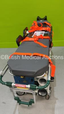 Ferno CCT Six-P Critical Care Trolley with Mattress, Harness, LSU Docking Station and Straps *S/N CCT-1203* - 2