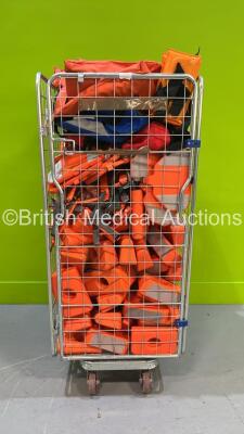 Cage of Neck Support Blocks, Bags and Splints (Cage Not Included)