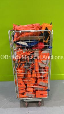 Cage of Neck Support Blocks, Bags and Splints (Cage Not Included) - 2