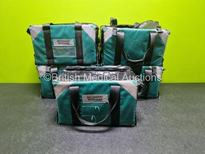 5 x Secondary Response Ambulance Bags *Stock Photo*