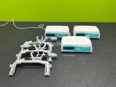 3 x B.Braun Infusomat Space Infusion Pumps with 3 x Pole Clamps *SN 673133 / 709342 / 668940*