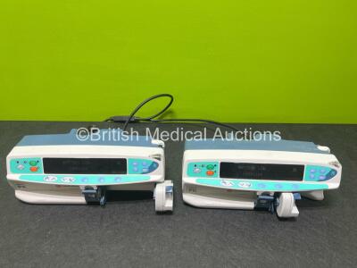 2 x Carefusion Alaris PK Syringe Pumps (Powers Up) *SN 135115362 / 135178330*