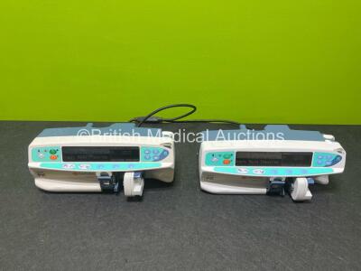 2 x Carefusion Alaris PK Syringe Pumps (Both Power Up) *SN 135186592 / 800511035*