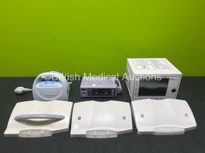 Mixed Lot Including 3 x B Braun Space Covers, 1 x IVY Biomedical Systems Cardiac Trigger Monitor 3150, 1 x Oximax N-560 Pulse Oximeter, 1 x Covidien Kendall SCD Express Compression System *SN 13121268 / 018105080192 / V0516040*