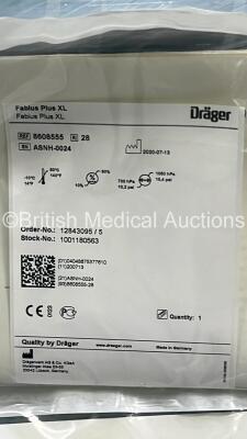 Drager Fabius Plus XL Anaesthesia Machine Ref 8608555 - Software Version 3.37a *Mfd 2020* (Powers Up - Unused in Box on Pallet) *ASNH-0024* ***RAK*** - 2