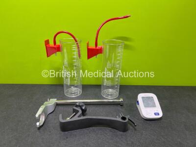 Mixed Lot Including 1 x Omron M3 Comfort Patient Monitor, 2 x Cardinal Health Medi-Vac Flex Advantage Suction Units, 2 x Unknown Pole Attachments *OXF*