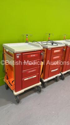 4 x francehopital Crash Trolley's - 3