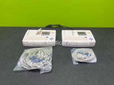 Job Lot Including 2 x Seca CT8000i ECG Machines with 2 x 10 Lead ECG Leads (Both Power Up)