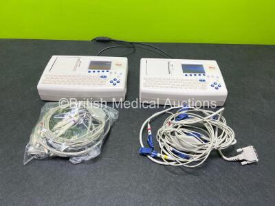 Job Lot Including 2 x Seca CT8000i ECG Machines with 2 x 10 Lead ECG Leads (Both Power Up)