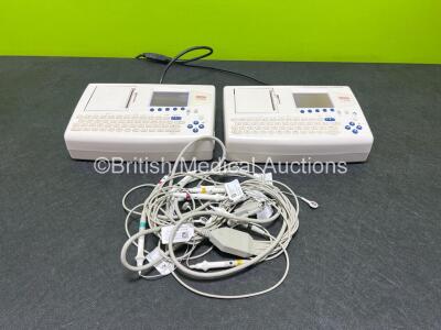 Job Lot Including 2 x Seca CT8000i ECG Machines with 1 x 10 Lead ECG Leads (Both Power Up)