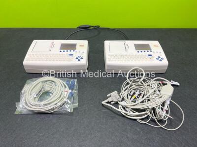 Job Lot Including 2 x Seca CT8000i ECG Machines with 2 x 10 Lead ECG Leads (Both Power Up)