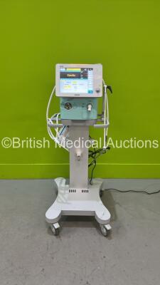 Aeonmed VG70 Ventilator *Mfd - 2020* Software Version - 2.00, Runtime Hours - 516h 19m with Hose on Stand (Powers Up)