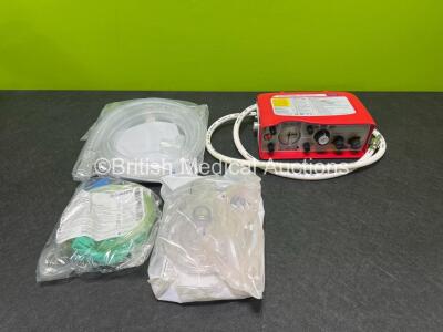 Smiths Medical ParaPAC Plus 310 Transport Ventilator MR Conditional *Mfd 2020* with 1 x Hose, 1 x Lithium Battery and Accessories in Box