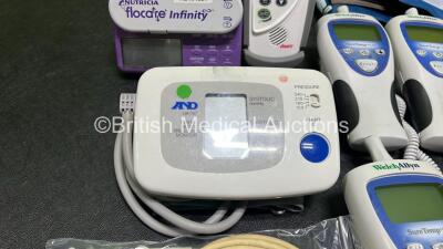 Mixed Lot Including 8 x Welch Allyn SureTemp plus Thermometers, 1 x AND UA-767 Digital Blood Pressure Monitor, 1 x Nutricia Flocare Infinity Unit, 1 x Masimo Set Rad 5 Unit - 6