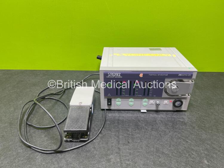 Karl Storz Endoskope SCB Hamou Endomat 26331020 Unit with Footswitch (Powers Up) *SN 0600752*