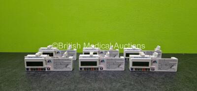 6 x CME Mckinley T34 Syringe Pumps (All Power Up with Stock Battery - Stock Battery Not Included, 5 x Required Service and 1 x Missing Battery Cover - See Photo)