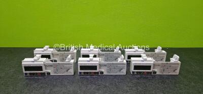 6 x CME Medical T34 Ambulatory Syringe Pumps *All Mfd 2020* (All Power Up with Stock Battery - Stock Battery Not Included and All x Required Service)