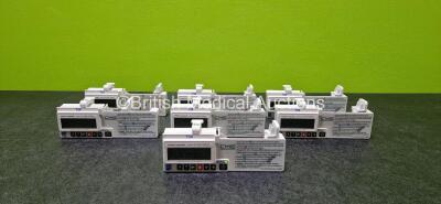 7 x CME Medical T34 Ambulatory Syringe Pumps *All Mfd 2020* (All Power Up with Stock Battery - Stock Battery Not Included and All x Required Service)