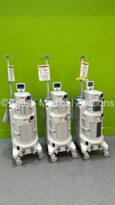 3 x Stryker Neptune 2 Ultra High Vacuum / High Flow Continuous Surgical Suction Unit (All Power Up, 1 x Error) *1712203453 / 1712203343 / na*