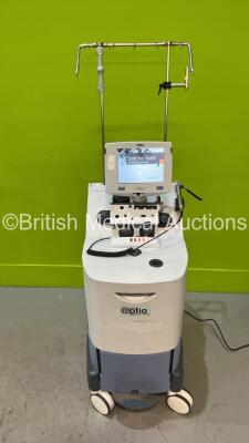 Spectra Optia Apheresis System Automatic Blood Component Separator Version 11 (Powers Up - Damaged Cable Port and Error - See Photos)