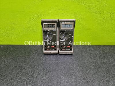 2 x Fluke 77 Multimeters (Both Power Up)