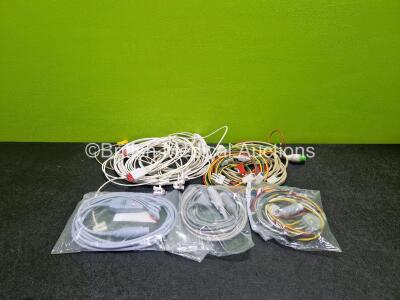 Job Lot of Various Patient Monitoring Cables