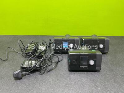 3 x ResMed Airsense 10 Autoset CPAP Units (All Power Up) and 3 x Power Supplies *SN 23202368874 / 23171437017 / 23202875376*