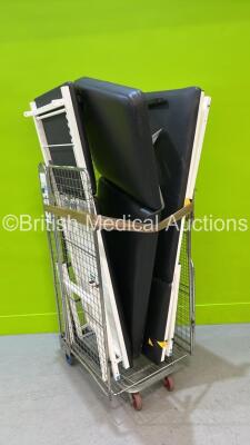 2 x Static Patient Couches (1 x Spares and Repairs - Cage Not Included)