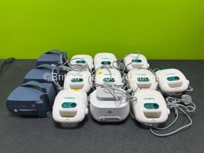 Mixed Lot Including 1 x Pari Boy Classic Nebulizer, 10 x Ombra Nebulizers, 3 x Pari TurboBoy SX Nebulizers