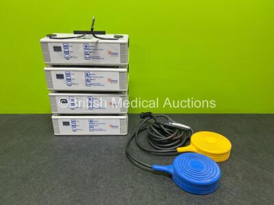 Mixed Lot Including 1 x Electrosurgical Diathermy Dual Footswitch, 4 x Herida Healthcare Alternating Pressure Mattress Pumps