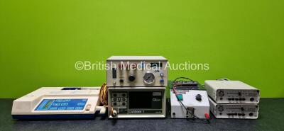 Mixed Lot Including 1 x Cambridge Medical Model SC 1000 EKG Machine (Missing Printer Lid) 1 x Universal Lung Ventilators Ltd Zoovent Unit, 1 x Cardiac Recorders Cardian II Type 45b Unit, 2 x Schick Dental SM 78 Units and 1 x SMW Manufacturing Titan Unit