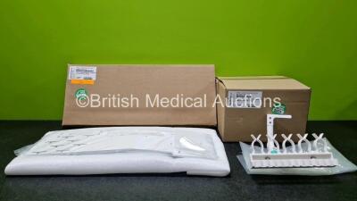 Job Lot Including 7 x GE Datex-Ohmeda Short Cable Management Arm Ref M1229719 Units *New in Box* (1 x in Photo - 7 x in Total) and 6 x GE Patient Monitor Mount Horizontal 15 X 15/17/19 Ref 2065377-001-S Units of Aisys Anesthesia Machine in Boxes (1 x in P