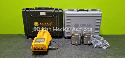 Orum Trio Bas Biological Air Sampler Ver 02.27 (Powers Up) with 1 x Orum Battery Charger and 2 x Isolators in Cases