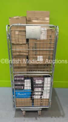 Cage of Mixed Consumables Including Face Masks, Hand Sanitizer Gels and Vacuette Tubes (Cage Not Included - Out of Date)