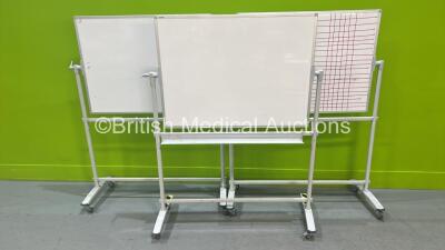 3 x Franken Mobile Whiteboards