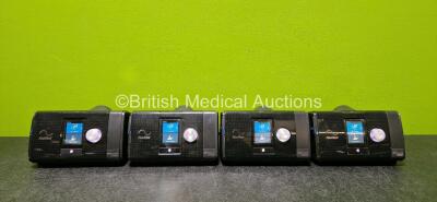 4 x ResMed Airsense 10 Autoset CPAP Units *Mfd 1 x 2020* with 2 x Power Supplies (All Power Up and 1 x Missing Side Cover - See Photo)