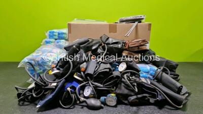 Mixed Lot Including Face Shields, Triangular Bandages and Various BP Gauges with Cuffs