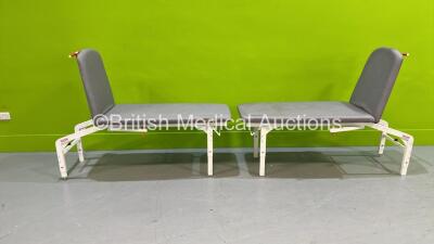 2 x acime Neo 5000 Static Patient Examination Couches (Both Damaged - See Pictures)