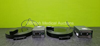 Job Lot Including 2 x Vet-Tech Solutions Ltd VTS AN106A Temperature Controllers with 2 x Heated Rotating Operating Tables (Untested Due to No Power Supply)