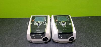 2 x ResMed Stellar 100 CPAP Units (Both Power Up and 1 x Missing Label - See Photo) *SN 20140116622 / NA*