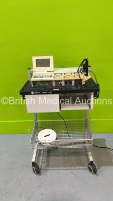 EMS Electro-Medical Supplies Medi-Link Control Module with Ultrasound Dual Frequency, Interferential Therapy Module, Shortwave Pulsed Module and Accessories on Trolley (Powers Up)